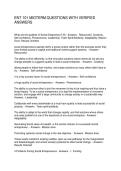 ENT 101 MIDTERM QUESTIONS WITH VERIFIED ANSWERS