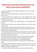 Health stream Tele Study Guide Questions and 100&percnt; Correct Answers 2026&sol;2027