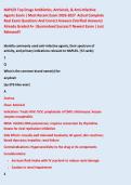 NAPLEX Top Drugs Antibiotics&comma; Antivirals&comma; & Anti-Infective &NewLine;Agents Exam &vert; Most Recent Exam 2026-2027  Actual Complete &NewLine;Real Exam Questions And Correct Answers &lpar;Verified Answers&rpar; &NewLine;Already Graded A&plus; &vert;Guaranteed Success&excl;&excl; Newest Exam &vert; Just &NewLine;Released&excl;&excl; 
