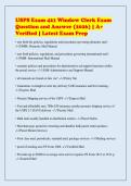 USPS Exam 421 Window Clerk Exam&NewLine;Question and Answer &lpar;2026&rpar; &vert; A&plus;&NewLine;Verified &vert; Latest Exam Prep