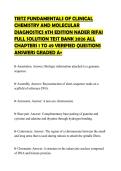 TIETZ FUNDAMENTALS OF CLINICAL &NewLine;CHEMISTRY AND MOLECULAR &NewLine;DIAGNOSTICS 8TH EDITION NADER RIFAI &NewLine;FULL SOLUTION TEST BANK 2026 ALL &NewLine;CHAPTERS 1 TO 49 VERIFIED QUESTIONS &NewLine;ANSWERS GRADED A&plus;