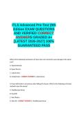 ITLS Advanced Pre-Test &lpar;9th EDITION EXAM QUESTIONS AND VERIFIED CORRECT ANSWERS GRADED A&plus; -LATEST 2026-2027- 100- GUARANTEED PASS&period;docx&NewLine;&NewLine;