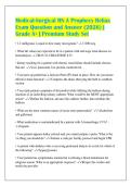 Medical-Surgical RN A Prophecy Relias&NewLine;Exam Question and Answer &lpar;2026&rpar; &vert;&NewLine;Grade A&plus; &vert; Premium Study Set