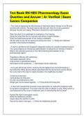 Test Bank RN HESI Pharmacology Exam&NewLine;Question and Answer &vert; A&plus; Verified &vert; Exam&NewLine;Success Companion