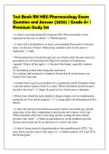 Test Bank RN HESI Pharmacology Exam&NewLine;Question and Answer &lpar;2026&rpar; &vert; Grade A&plus; &vert;&NewLine;Premium Study Set