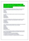 Test Bank RN HESI Pharmacology Exam&NewLine;Question and Answer &lpar;2026&rpar; &vert; A&plus; Verified &vert;&NewLine;Accurate Solutions