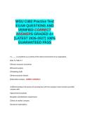 WGU C483 Practice Test EXAM QUESTIONS AND VERIFIED CORRECT ANSWERS GRADED A&plus; -LATEST 2026-2027- 100- GUARANTEED PASS&period;docx&NewLine;&NewLine;