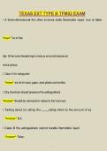 Texas Ext Type B TFM02 Exam Questions & Answers 2025&sol;2026 &vert; COMPLETE Study Guide &vert; Guaranteed Verified A&plus; Score 
