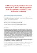 ATI Becoming a Professional Nurse Proctored Exam ACTUAL EXAM 2026&sol;2027 &vert; Complete Exam-Style Questions &vert; Verified Q&A &vert; Pass Guaranteed - A&plus; Graded