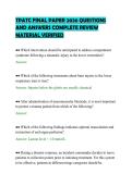 TPATC FINAL PAPER 2026 QUESTIONS &NewLine;AND ANSWERS COMPLETE REVIEW &NewLine;MATERIAL VERIFIED