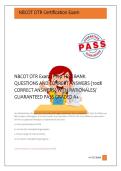 NBCOT OTR Exam   Prep TEST BANK &NewLine;QUESTIONS AND CORRECT ANSWERS &lpar;100&percnt; &NewLine;CORRECT ANSWERS&rpar; WITH RATIONALES&sol; &NewLine;GUARANTEED PASS GRADED A&plus; 