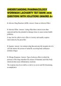 UNDERSTANDING PHARMACOLOGY &NewLine;WORKMAN LACHARITY TEST BANK 2026 &NewLine;QUESTIONS WITH SOLUTIONS GRADED A&plus;