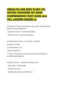 URINALYSIS AND BODY FLUIDS 7TH &NewLine;EDITION STRASINGER TEST BANK &NewLine;COMPREHENSIVE STUDY GUIDE 2026 &NewLine;FULL ANSWERS GRADED A&plus;
