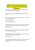 ISMA Traffic Signal Technician II Study Guideline for 2026 Already Graded A&plus;