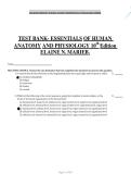 Test Bank for Essentials of Human Anatomy & Physiology 10th Edition &vert; Elaine N&period; Marieb &vert; Complete Questions & Answers
