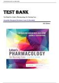 Lehne's Pharmacology for Nursing Care 11th Edition by Jacqueline Rosenjack Burchum Test Bank &vert;ISBN&colon; 9780323825221&vert; Guide A&plus;