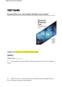 Dynamic Business Law&colon; The Essentials 5th Edition by Nancy Kubasek Test Bank &vert;ISBN&colon; 9781260570380&vert; Guide A&plus;