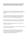 MERA CUSTOMER SERVICE SCREENING PRE-TEST &vert; 100 QUESTIONS AND ANSWERS &vert; 2026 UPDATE &vert; WITH COMPLETE SOLUTIONS&period;