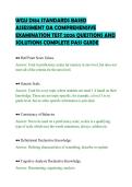 WGU D184 STANDARDS BASED &NewLine;ASSESSMENT OA COMPREHENSIVE &NewLine;EXAMINATION TEST 2026 QUESTIONS AND &NewLine;SOLUTIONS COMPLETE PASS GUIDE