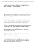 MERA CUSTOMER SERVICE TEST 1-25 &vert; QUESTIONS AND ANSWERS &vert; 100&percnt; CORRECT&period;