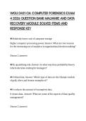 WGU D431 OA COMPUTER FORENSICS EXAM &NewLine;4 2026 QUESTION BANK MALWARE AND DATA &NewLine;RECOVERY MODULE SOLVED ITEMS AND &NewLine;RESPONSE KEY