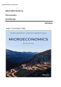 Solution Manual for Microeconomics 6th Edition by David Besanko &comma; ISBN&colon; 9781119554844 &vert;Chapters 1-16 &lpar;All Chapters Verified&rpar;&vert; Guide A&plus;