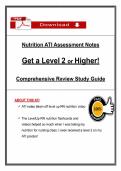 Nutrition ATI Assessment Notes &lpar;2026&sol;2027&rpar; Comprehensive Study Guide