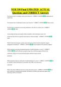 NUR 330   Bundled Exam Questions WITH  CORRECT Answers