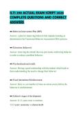 ILTS 290 ACTUAL EXAM SCRIPT 2026&NewLine;COMPLETE QUESTIONS AND CORRECT&NewLine;ANSWERS&NewLine;