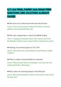 ILTS 290 FINAL PAPER 2026 EXAM PREP&NewLine;QUESTIONS AND SOLUTIONS ALREADY&NewLine;PASSED&NewLine;