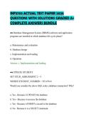 INF3703 ACTUAL TEST PAPER 2026&NewLine;QUESTIONS WITH SOLUTIONS GRADED A&plus;&NewLine;COMPLETE ANSWERS BUNDLE&NewLine;
