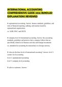 INTERNATIONAL ACCOUNTING&NewLine;COMPREHENSIVE GUIDE 2026 BUNDLED&NewLine;EXPLANATIONS REVIEWED