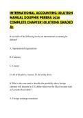 INTERNATIONAL ACCOUNTING SOLUTION&NewLine;MANUAL DOUPNIK PERERA 2026&NewLine;COMPLETE CHAPTER SOLUTIONS GRADED&NewLine;A&plus;