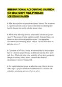 INTERNATIONAL ACCOUNTING SOLUTION&NewLine;SET 2026 SCRIPT FULL PROBLEM&NewLine;SOLUTIONS PASSED&NewLine;