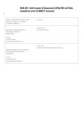 NUR 201   Bundled Exam Questions WITH  CORRECT Answers