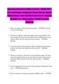 Nursing Sciences EAQ&comma; Evolve - NUR 2811 &NewLine;C Leadership Complete Exam Study Guide &NewLine;<Questions with Verified Answers> Expert &NewLine;Graded A&plus; &vert; Guarantee Pass&excl;&excl; &lpar;Latest &NewLine;Edition&rpar;