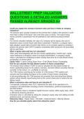 WALLSTREET PREP VALUATION QUESTIONS & DETAILED ANSWERS PASSED ALREADY GRADED A&plus;