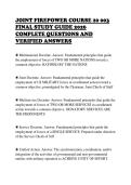 JOINT FIREPOWER COURSE 20 003&NewLine;FINAL STUDY GUIDE 2026&NewLine;COMPLETE QUESTIONS AND&NewLine;VERIFIED ANSWERS&NewLine;