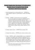 Palantir Application Developer & Certification - &NewLine;Foundry Aware Complete Exam Study &NewLine;Questions with Correct Answers