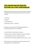 LCDC ONLINE PRACTICE PRACTICE&NewLine;SOLUTION 2026 STUDY GUIDE BUNDLED&NewLine;