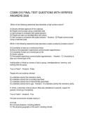 COMM 216 FINAL TEST QUESTIONS WITH VERIFIED ANSWERS 2026