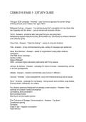 COMM 216 EXAM 1- 2 STUDY GUIDE