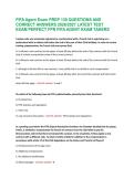 FIFA Agent Exam PREP 130 QUESTIONS AND &NewLine;CORRECT ANSWERS 2026&sol;2027 LATEST TEST &NewLine;EXAM PERFECT FPR FIFA AGENT EXAM TAKERS 