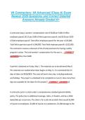 VA Contractors&colon; VA Advanced &lpar;Class A&rpar; Exam &NewLine;Newest 2026 Questions and Correct Detailed &NewLine;Answers Already Graded A&plus; 
