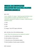 MEDICAL GAS CERTIFICATION&NewLine;EVALUATION TEST 2026 FULL SOLUTION&NewLine;QUESTIONS GRADED A&plus;