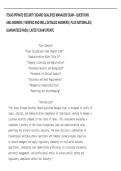 TEXAS PRIVATE SECURITY BOARD QUALIFIED MANAGER EXAM &ndash; QUESTIONS &NewLine;AND ANSWERS &vert; VERIFIED AND WELL DETAILED ANSWERS &vert; PLUS RATIONALES &vert; &NewLine;GUARANTEED PASS &vert; LATEST EXAM UPDATE