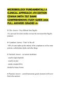 MICROBIOLOGY FUNDAMENTALS A&NewLine;CLINICAL APPROACH 4TH EDITION&NewLine;COWAN SMITH TEST BANK&NewLine;COMPREHENSIVE STUDY GUIDE 2026&NewLine;FULL ANSWERS GRADED A&plus;