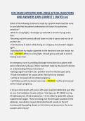 CEN EXAM &lpar;UPDATED 2025-2026&rpar; ACTUAL QUESTIONS &NewLine;AND ANSWERS 100&percnt; CORRECT &vert; &lpar;RATED A&plus;&rpar; 