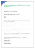 Wildland Firefighting Course S-190S-130 Exam with accurate detailed answers