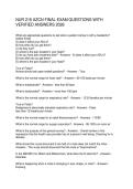 NUR 216 AZCN FINAL EXAM QUESTIONS WITH VERIFIED ANSWERS 2026